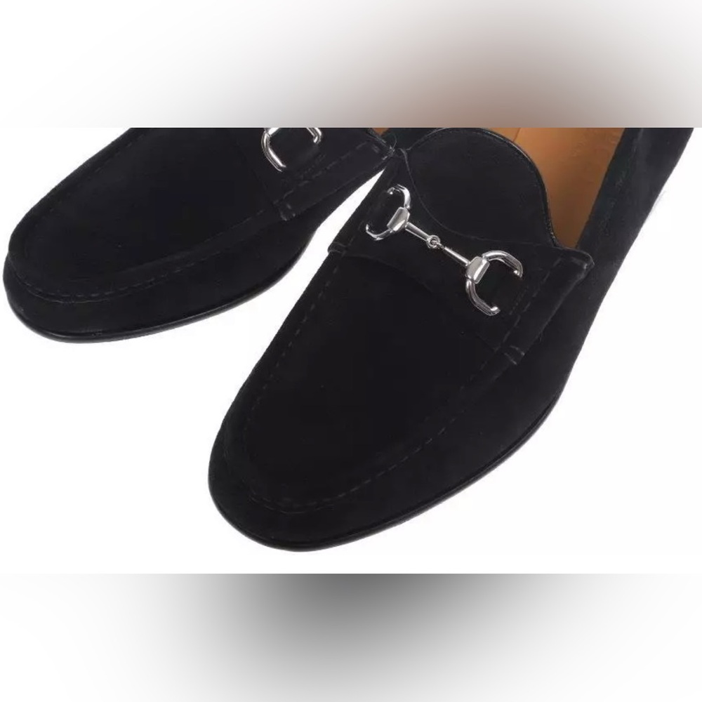 Gucci Horsebit Suede Men Loafers in Black
